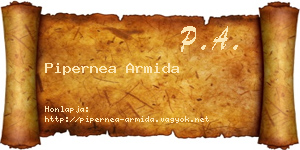 Pipernea Armida névjegykártya